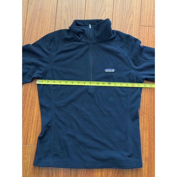 Patagonia Micro D Fleece Jacket Womens XS Blue 1/4 Zip Pullover Lightweight - Picture 7 of 10